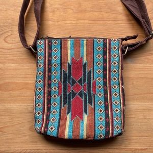NWOT Tribal Print Shoulder Bag